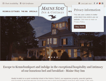 Tablet Screenshot of mainestayinn.com